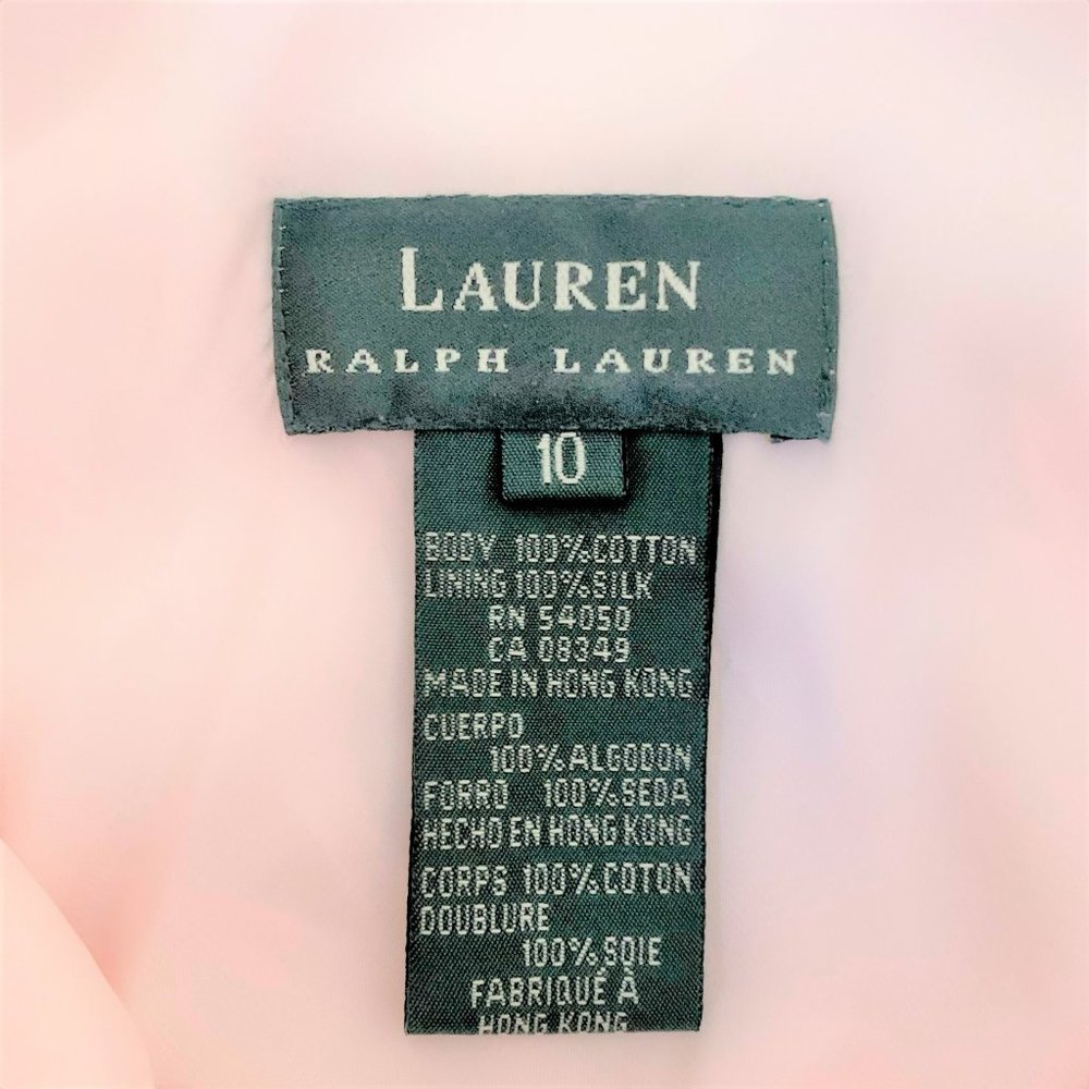 Lauren Ralph Lauren Embroidered Tulle Formal Evening Prom Maxi Dress - Picture 9 of 10